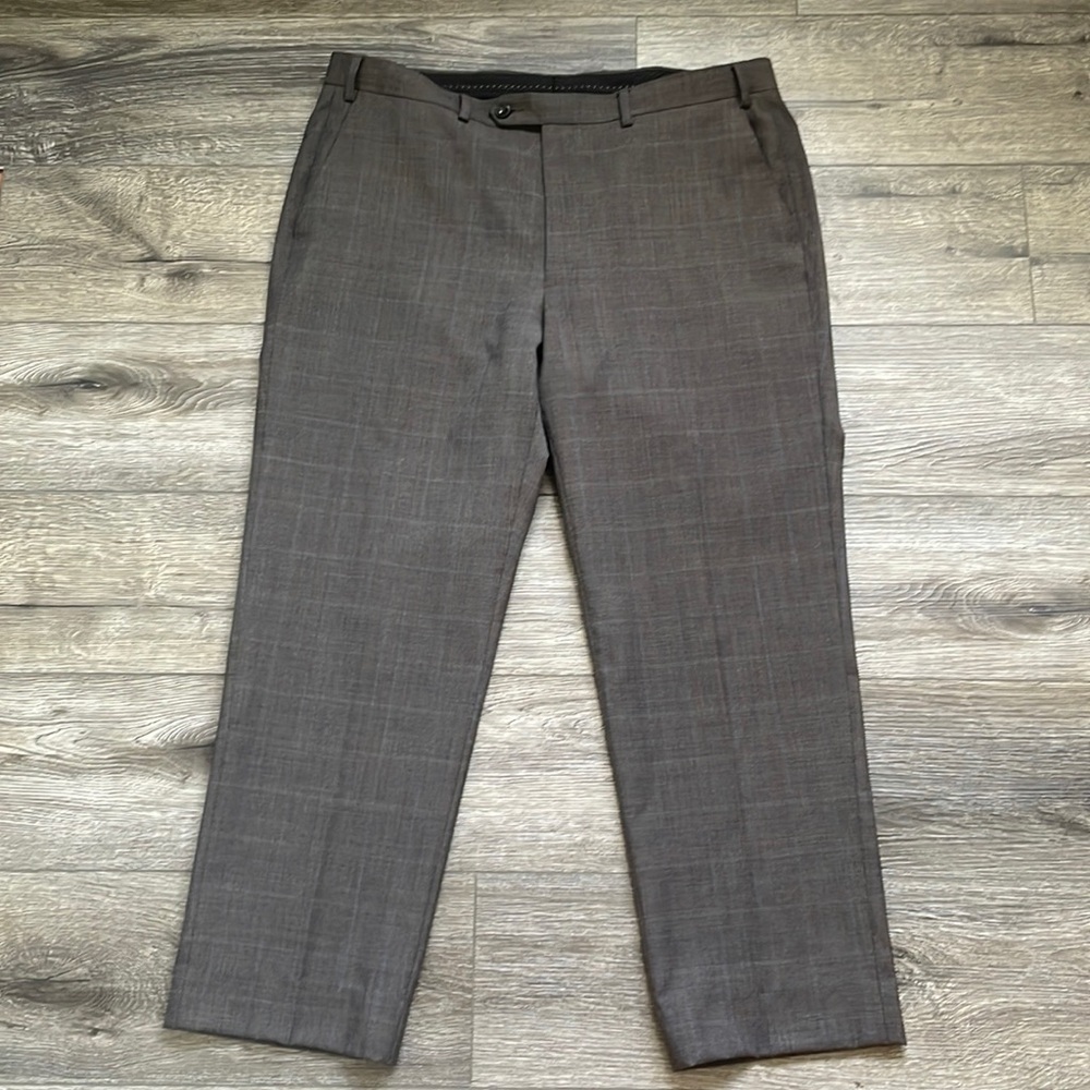 Michael Kors Wool Blend Gray Trouser Suit Pants 38" Waist 27" Inseam 11.5" Rise